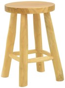 Σκαμπό Sega teak ξύλο σε φυσική απόχρωση Φ30x45εκ Υλικό: TEAK WOOD 336-000029