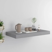 vidaXL Ράφι Τοίχου Γκρι 50 x 23 x 3,8 εκ. MDF