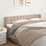 vidaXL Κεφαλάρι με Πτερύγια Καπουτσίνο 183x16x78/88εκ. Συνθετικό Δέρμα