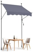 VEVOR 59x47" Patio Awning Retractable Awning Sunshade Shelter with Crank Handle
