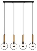 Φωτιστικό Κρεμαστο Aca HL39974P94BB MIRACOLO Μαύρο Ματ (Black Mat)