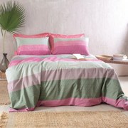 Παπλωματοθήκη Robin (Σετ 2τμχ) Pink Ρυθμός Ημίδιπλο 160x250cm Βαμβάκι-Πολυέστερ