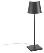 Επιτραπέζιο Φωτιστικό LED Poldina H38 Φ10 Zafferano-LD0345N3-Ανθρακί LD0345N3