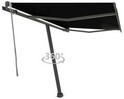 vidaXL Τέντα Αυτόματη Ανεξάρτητη Ανθρακί 350 x 250 εκ.