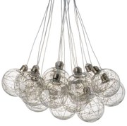 Artekko Globes Φωτιστικό Οροφής με Led Γυαλί Διάφανο (46x54x104)cm