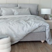 Σεντόνια ES101 (Σετ 4τμχ) Blue-Ecru Palamaiki Υπέρδιπλo 240x260cm Βαμβάκι-Lyocell