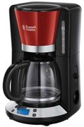 Καφετιέρα Γαλλικού Με Οθόνη Lcd Colours Plus 24031-56 1,25lt 1000W Black-Red Russell Hobbs Ατσάλι,Πλαστικό