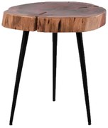 Τραπεζάκι σαλονιού Βοηθητικό PAXTON C8369.11 από Μασίφ Ξύλο Ακακίας Φ29-33x47Υεκ. 29x29x47 εκ.