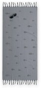 Πετσέτα Θαλάσσης Παιδική  Ocean Fish Grey Nef-Nef Θαλάσσης 100% Cotton