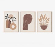 Πίνακας Bemel pakoworld τρίπτυχος με ψηφιακή εκτύπωση και πλαίσιο 33x1.5x48εκ