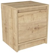 Κομοδίνο Conve Megapap χρώμα sapphire oak 40x35x45εκ.