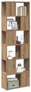 vidaXL Βιβλιοθήκη/Διαχωριστικό Χώρου Τεχνίτης δρυς 60 x 24 x 186 εκ.