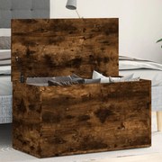 vidaXL Μπαούλο Αποθήκευσης Καπνιστή Δρυς 84x42x46 εκ. Επεξεργ. Ξύλο