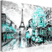 Πίνακας - Colourful Rendez-Vous (1 Part) Wide Turquoise - 120x80