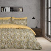 Παπλωματοθήκη Happy 9651 (Σετ 2τμχ) Ochre-Ivory-Taupe Das Home Μονό 160x240cm 100% Βαμβάκι