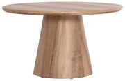 ΤΡΑΠΕΖΙ ΣΑΛΟΝΙΟΥ KARAN HM18028 MDF ΣΕ ΦΥΣΙΚΟ ΧΡΩΜΑ ΞΥΛΟΥ Φ80x45,5Υεκ.