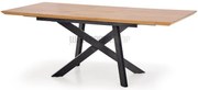 Cap Ανοιγόμενη Τραπεζαρία Μελί / Μαύρο 160-200x90x76
