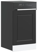 vidaXL Πίνακας πλυντηρίου πιάτων Porto Μαύρο 45x1,5x67 cm