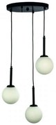 Φωτιστικό Οροφής 4514-3 30cm 3xG9 Black-White Inlight