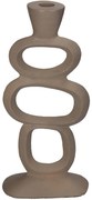 Κηροπήγιο ArteLibre Μπεζ Αλουμίνιο 15x7x30cm-05154599