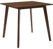 Τραπέζι Benson MDF με καπλαμά  χρώμα καρυδί 80x80x75εκ 80x80x75 εκ.