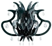 Πολυέλαιος Κρεμαστό Φωτιστικό Οροφής 1xE27 Μαύρο 56 Κρύσταλλα Schöler Medusa MEDSM00BLK01T00000EU Slamp-MEDSM00BLK01T00000EU-Μαύ MEDSM00BLK01T00000EU