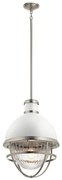 Κρεμαστό Φωτιστικό Οροφής 1xE27 Φ40cm Tollis Quintiesse Elstead Lighting-QN-TOLLIS-P-BN-Νίκελ Ματ QN-TOLLIS-P-BN