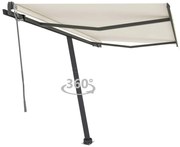 vidaXL Τέντα Αυτόματη Ανεξάρτητη Κρεμ 350 x 250 εκ.