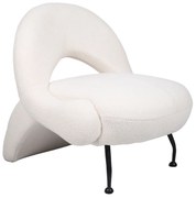 Πολυθρόνα ArteLibre PASIPHAE Μπεζ Ύφασμα/Μέταλλο/Ξύλο 80x86x80cm