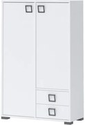 Ντουλάπι Riddle 2D2S-Λευκό - 86.00Χ37.00Χ134.00cm