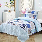 Κουβερλί Παιδικό (Σετ 2τμχ) 240 Blue DimCol Single 160x220cm Microfiber