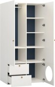 Ντουλάπα Reli Δίφυλλη 1H-Mple - 100.70Χ60.00Χ202.50cm