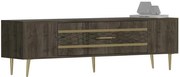 Έπιπλο Τηλεόρασης Dekolp 475OLV2999 150x35x48,2cm Walnut-Gold