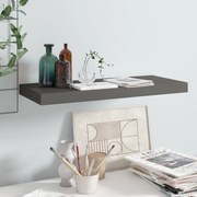 vidaXL Ράφι Τοίχου Γυαλιστερό Γκρι 60x23,5x3,8 εκ. MDF