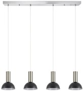 Φωτιστικό Οροφής Πολύφωτο Homelighting 77-8469 Nickel/Black
