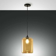 Φωτιστικό Οροφής Silo 3491-40-125 Amber Fabas Luce Μέταλλο,Γυαλί