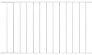 vidaXL Πάνελ Περίφραξης από Ατσάλι με Ηλεκτροστατική Βαφή 1,63x1 μ. Λευκό