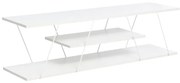 Έπιπλο τηλεόρασης Tars λευκό 120x30x33εκ Υλικό: E1 MELAMINE PB BOARD M16. METAL 225-000031