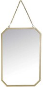 Καθρέπτης Τοίχου FAM626 24,5x35,5cm Gold Espiel Μέταλλο,Γυαλί
