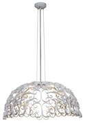 Κρεμαστό Φωτιστικό Οροφής 1xE27 Vintage Φ55cm Bale Homelighting-77-4304-Μαύρο - Χάλκινο 77-4304