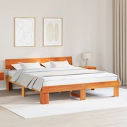 vidaXL Σκελετός Κρεβατιού Καφέ κεριού 180 x 200 cm Ξύλο πεύκου