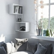 ΡΑΦΙΕΡΑ ΤΟΙΧΟΥ ΑΠΟ ΜΕΛΑΜΙΝΗ ΛΕΥΚΗ FB98972.01 47Χ20Χ85,5 εκ. 0534267