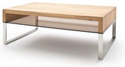 Τραπεζάκι Σαλονιού Μασίφ Καφέ 110x70x39