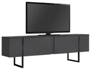 Megapap Έπιπλο Τηλεόρασης Luxe Ανθρακί 180x30x50εκ.