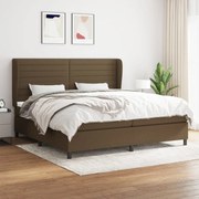 ΚΡΕΒΑΤΙ BOXSPRING ΜΕ ΣΤΡΩΜΑ ΣΚΟΥΡΟ ΚΑΦΕ 200X200 ΕΚ. ΥΦΑΣΜΑΤΙΝΟ 3128072