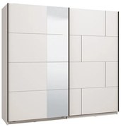 Ντουλάπα Συρόμενη ALERIA 220 OG με Καθρέπτη Λευκό 220x61x205εκ. 220x61x205 εκ.