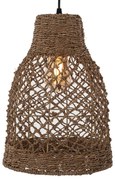Artekko Bamboo Φωτιστικό Οροφής Μονόφωτο (Ε27) Φυσική Απόχρωση (36x36x40)cm - 023-3352