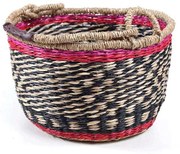 Καλάθι Διακοσμητικό Storm M 0680068 30x30x18cm Fuchsia-Multi Soulworks Seagrass