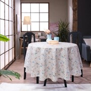 Τραπεζομάντηλο Altea Beige Teoran Διάμετρος 180cm Βαμβάκι-Πολυέστερ