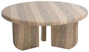 Τραπέζι Καθιστικού Frey Travertine (91x91x38) Soulworks 0910011